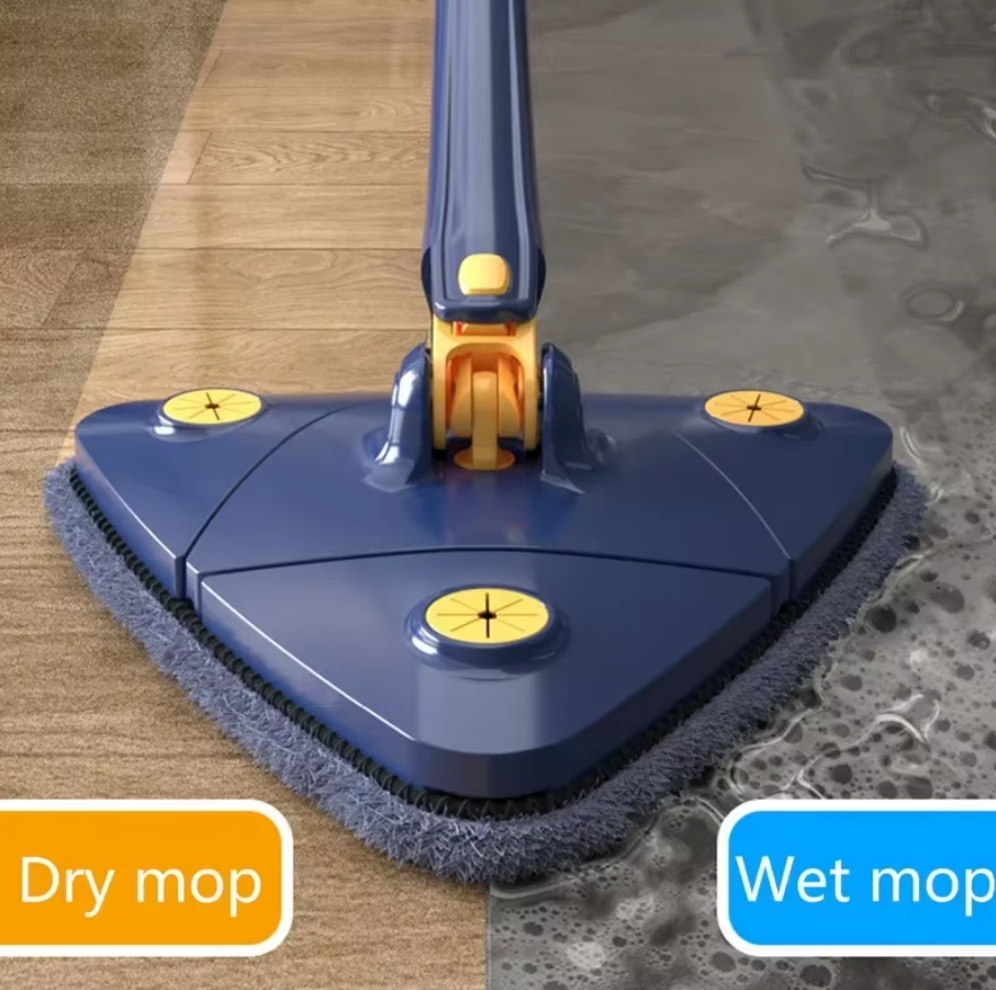 Mopa de Limpieza Triangular 360° con Exprimido Manual